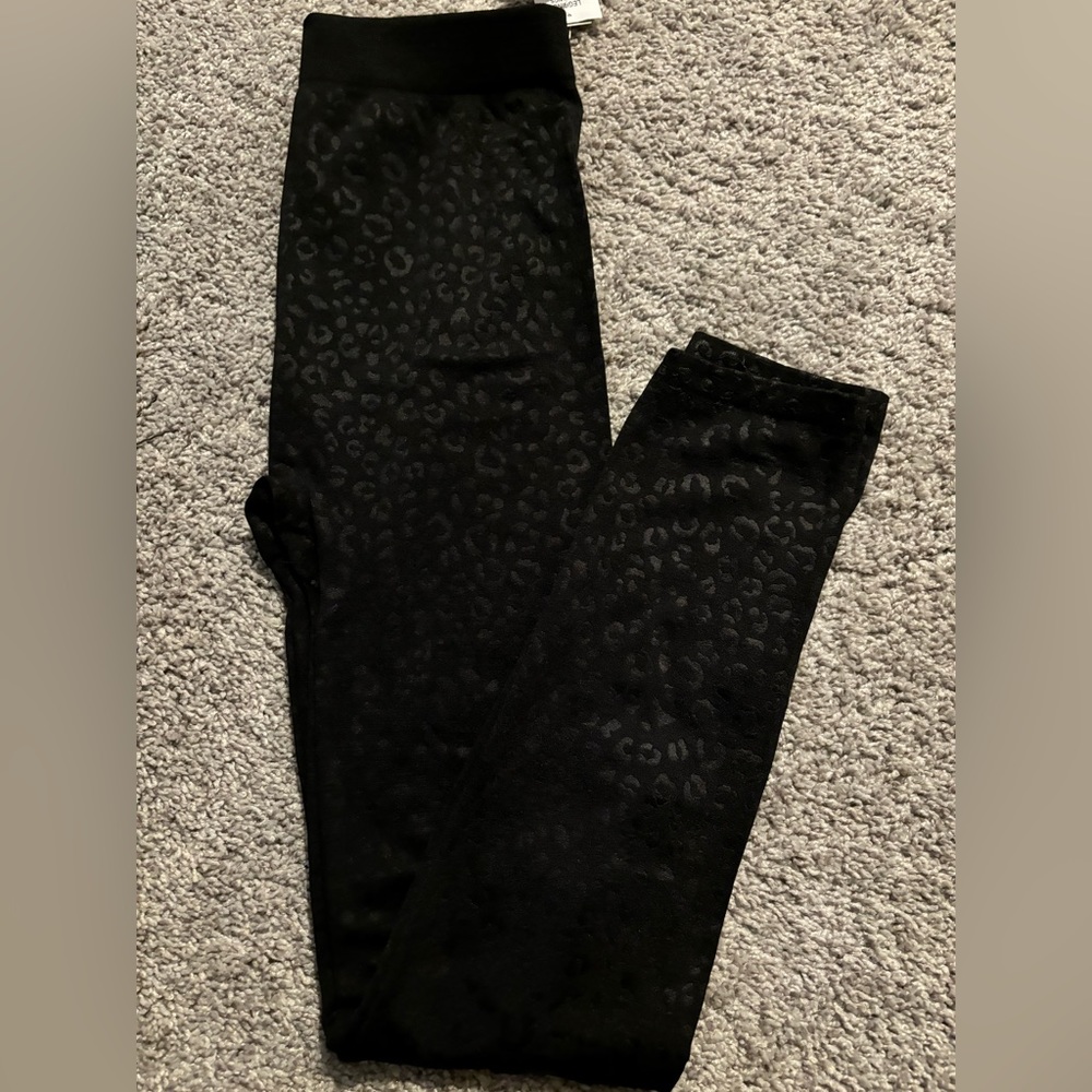 Cheetah Print Black Leggings